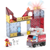 MAGNA-TILES - Klocki Magnetyczne Fire Station 50 el.