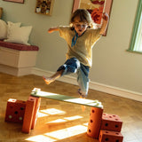 MODU - Deska do balansowania Beams 2 szt. Burnt Orange / Dusty Green