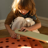 MODU - Deska do balansowania Beams 2 szt. Burnt Orange / Dusty Green