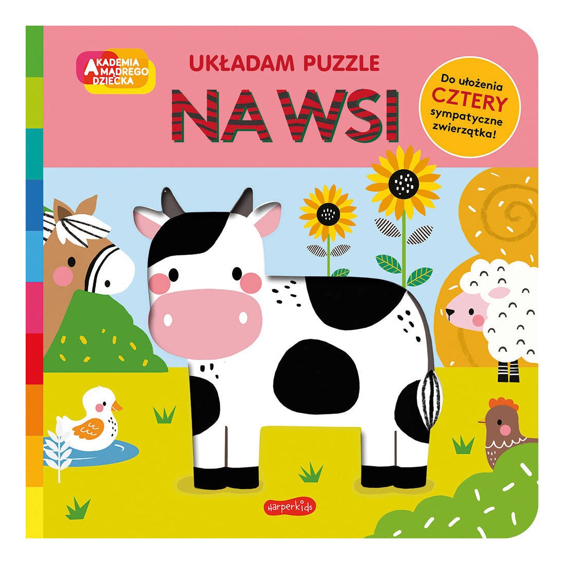Akademia mądrego dziecka Na wsi Układam puzzle