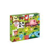 Janod - Puzzle sensoryczne 20 elementów Farma