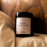 Laboratorium Dobrego Nastroju - Świeca sojowa: Karmel migdał i wanilia 180ml