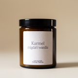 Laboratorium Dobrego Nastroju - Świeca sojowa: Karmel migdał i wanilia 180ml