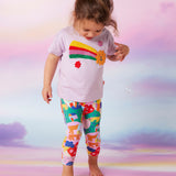 Halcyon Nights - Kolorowe i elastyczne legginsy dla dzieci Rainbow Valley