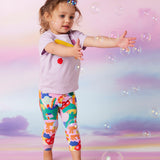 Halcyon Nights - Kolorowe i elastyczne legginsy dla dzieci Rainbow Valley