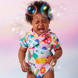 Halcyon Nights - Miękkie body krótkim rękawem Rainbow Valley