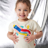 Halcyon Nights - Bawełniany, miękki t-shirt z aplikacją Rocket Ride