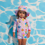 Halcyon Nights - Niemowlęcy kostium kąpielowy z długim rękawem Sundae Fun Day