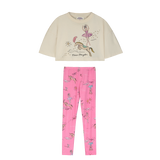 Zestaw Maison Mangostan – T-shirt Ballerina Angora + Legginsy Ballerina Pink