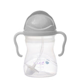 B.box - Bidon ze słomką 240 ml, szary