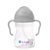 B.box - Bidon ze słomką 240 ml, szary