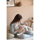 Beaba - Ergonomiczna poduszka dla kobiet w ciąży iBig Flopsy, Fleur de coton Linen