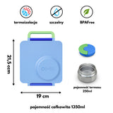 Omie - OmieBox lunch box z termosem, Sea Blue