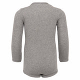 Minimalisma - Bezszwowe body niemowlęce z jedwabiu i bawełny, Grey Melange