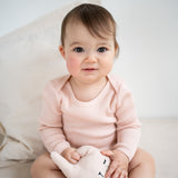 Minimalisma - Bezszwowe body niemowlęce z jedwabiu i bawełny, Sweet Rose