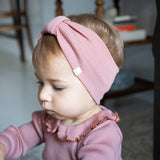 Minimalisma - Elastyczna opaska z delikatnej wełny merino Alba, Rose