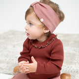 Minimalisma - Elastyczna opaska z delikatnej wełny merino Alba, Rose