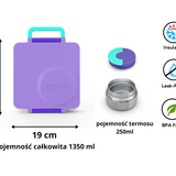 Omie - OmieBox lunch box z termosem, Purple Plum