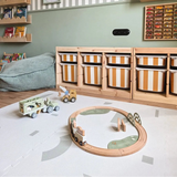 OLYA Kids - Mata piankowa puzzle, shape sage