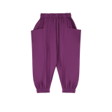 Maison Mangostan – Spodnie Cargo Purple z bawełny