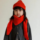 HVID - Trójkątna chusta / szal Josephina z wełny merino, red