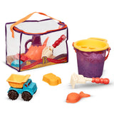 B. Toys - Zestaw akcesoriów plażowych w torbie Beach Bag, fioletowy