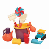 B. Toys - Zestaw akcesoriów plażowych w torbie Beach Bag, fioletowy