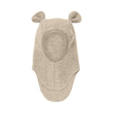 HUTTEliHUT – Kominiarka z uszkami, wełna merino, Camel Melange
