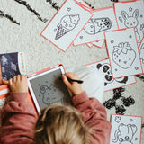 Kidywolf – Książka do rysowania z ekranem LCD KIDYDRAW-MINI, Kawai