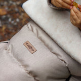 Zaffiro - Regulowany śpiworek zimowy iGrow Scandi z wełną 0-36M, beige