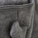 HUTTEliHUT - Kombinezon niemowlęcy z uszkami, wełna merino, Grey Melange