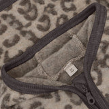 HUTTEliHUT - Kurtka z wełny merino Jacquard, camel melange