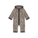 HUTTEliHUT - Kombinezon z wełny merino Jacquard, camel melange