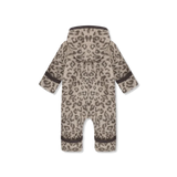 HUTTEliHUT - Kombinezon z wełny merino Jacquard, camel melange