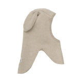 HUTTEliHUT – Kominiarka z długimi uszami, wełna merino, Camel Melange