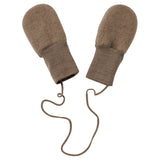 Engel Natur - Ciepłe rękawiczki z delikatnej wełny merino, walnut