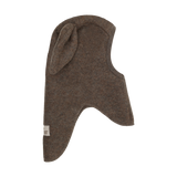 HUTTEliHUT – Kominiarka z długimi uszami, wełna merino, Brown Melange