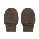 HUTTEliHUT - Rękawiczki niemowlęce z wełny merino, Brown Melange