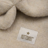 HUTTEliHUT – Kominiarka z uszkami, wełna merino, Camel Melange