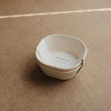 Mushie - Miseczki Square Ivory 2 szt.