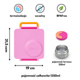Omie - OmieBox lunch box z termosem, Pixie Pink