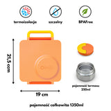 Omie - OmieBox lunch box z termosem, Poppy Orange