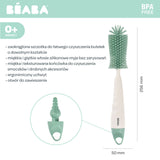 Beaba - Szczotka do butelek i smoczków silikonowa, Sage Green