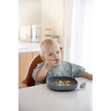 Beaba - Zestaw pierwszych sztućców ze stali nierdzewnej, Sage green