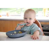 Beaba - Zestaw pierwszych sztućców ze stali nierdzewnej, Sage green