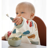 Beaba - Zestaw pierwszych sztućców ze stali nierdzewnej, Sage green