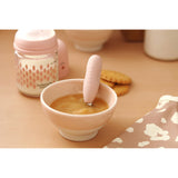 Beaba - Zestaw pierwszych sztućców ze stali nierdzewnej, Cotton candy