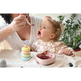 Beaba - Silikonowa miseczka z przyssawką, Cotton candy