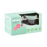 Beaba - Zestaw dwóch szklanych słoiczków z zamknięciem, Sage green/Gazelle