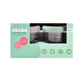 Beaba - Zestaw dwóch szklanych słoiczków z zamknięciem, Sage green/Gazelle